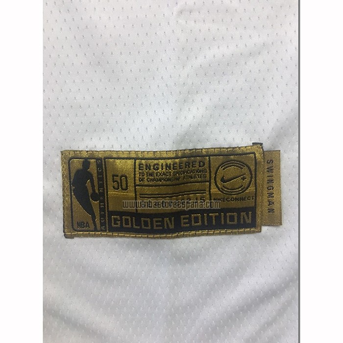 Camiseta Golden Edition Brooklyn Nets Kevin Durant NO 7 Blanco